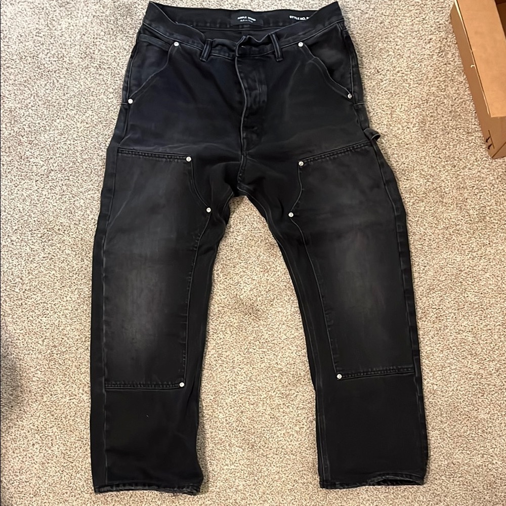 Purple Brand Black Carpenter Jeans